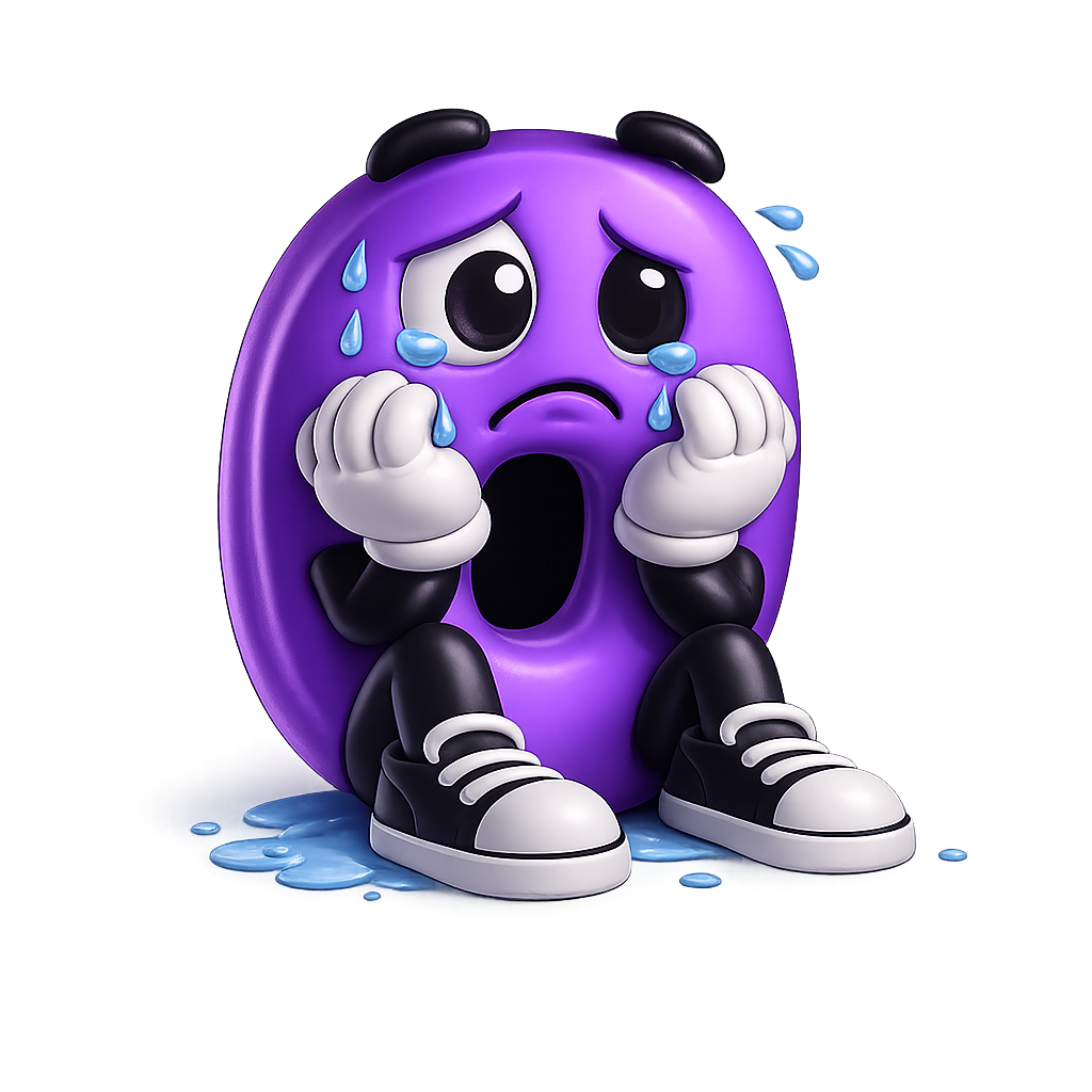 Mascote O Rolê triste